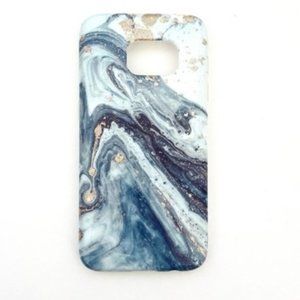 Samsung Galaxy S7 Phone Case Blue Marble NEW